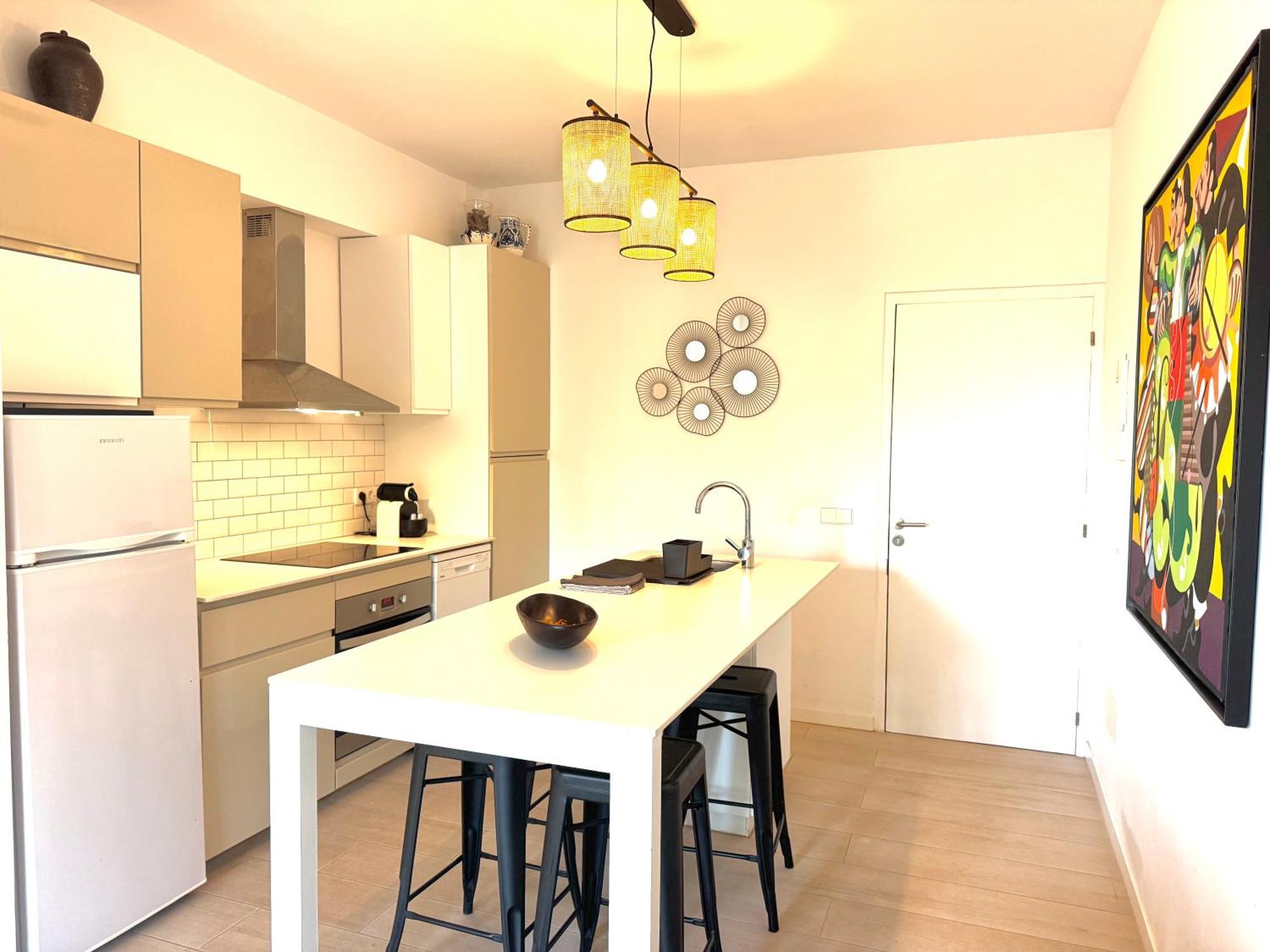 Appartement Nobe Es Pujols Proche Plage, Vue Mer المظهر الخارجي الصورة